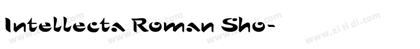 Intellecta Roman Sho字体转换